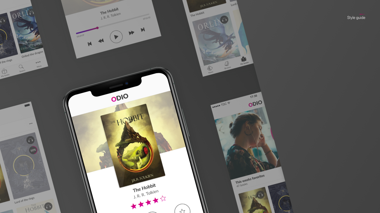 Odio books app project design examples